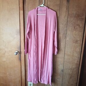 Discount Divas Pink Belted Bathrobe Housecoat Sz L NWT